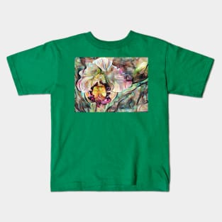 Vivid Iris Flower Kids T-Shirt